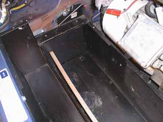 Front box side installed and curing