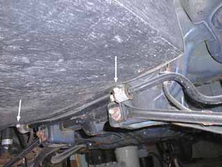 Rear battery box sheath forward attachment