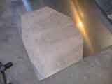 Plate template on sheet aluminum
