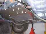 Radiator mounted under car